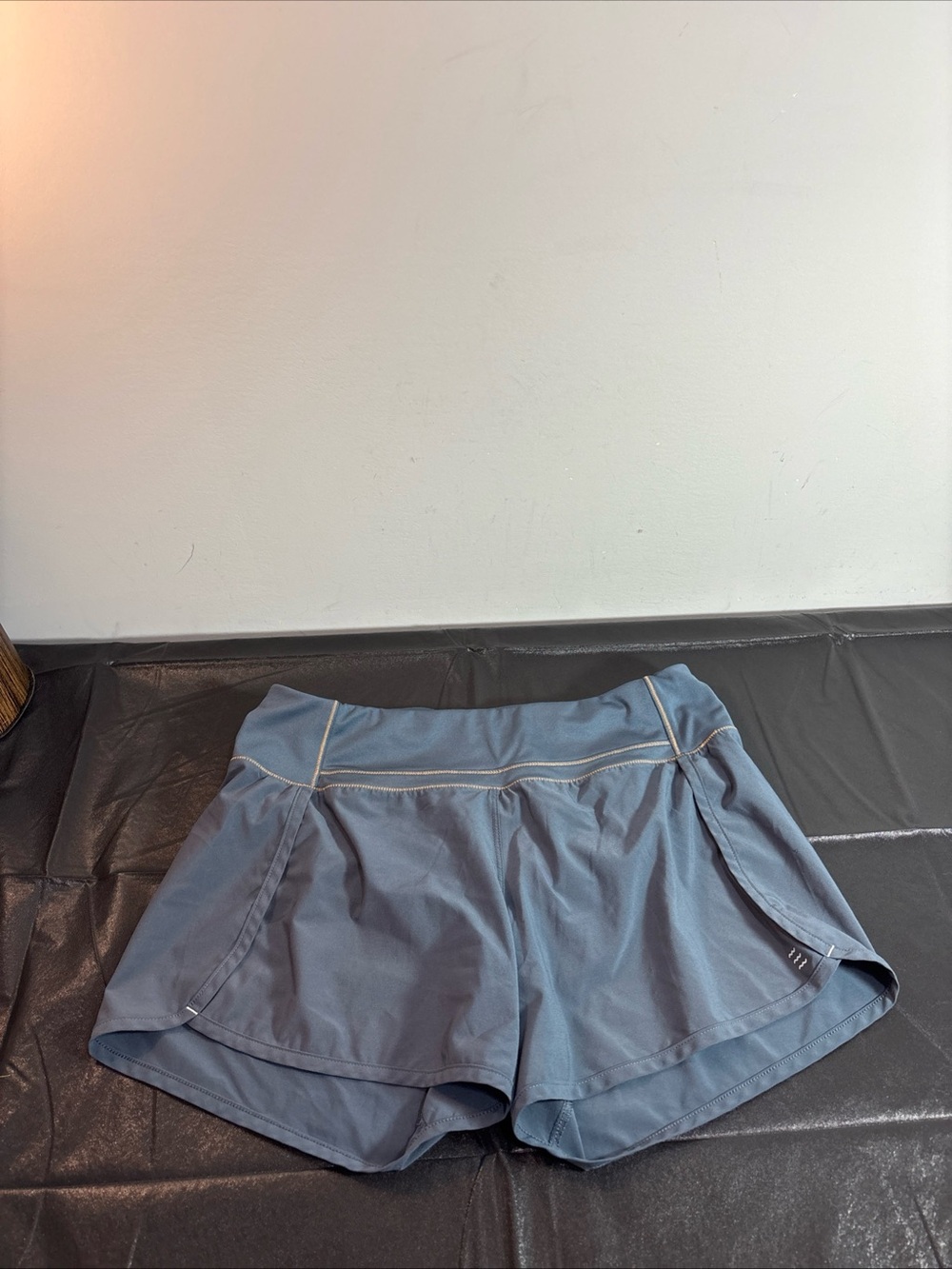 Free Fly Women’s Athletic Shorts in Slate Blue. 1321